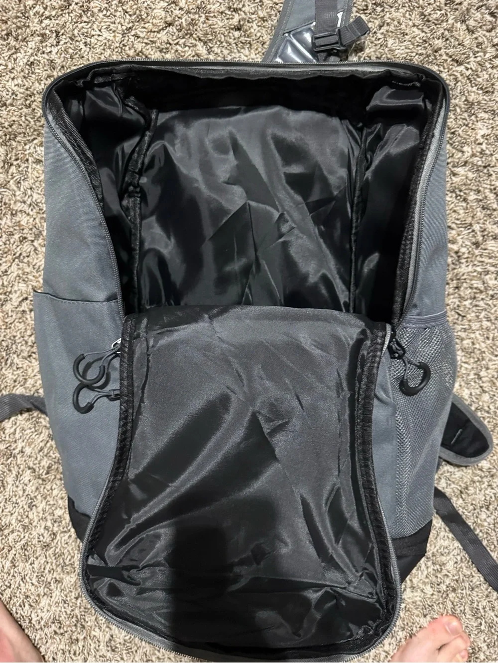 Nike Gray and Black Elite Men's Backpack